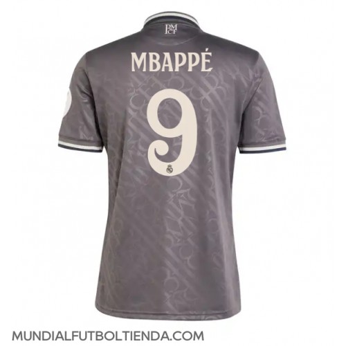 Camiseta Real Madrid Kylian Mbappe #9 Tercera Equipación Replica 2024-25 mangas cortas